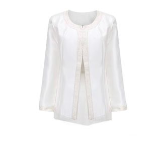 Women White and gold Church Blazer Size 22 new